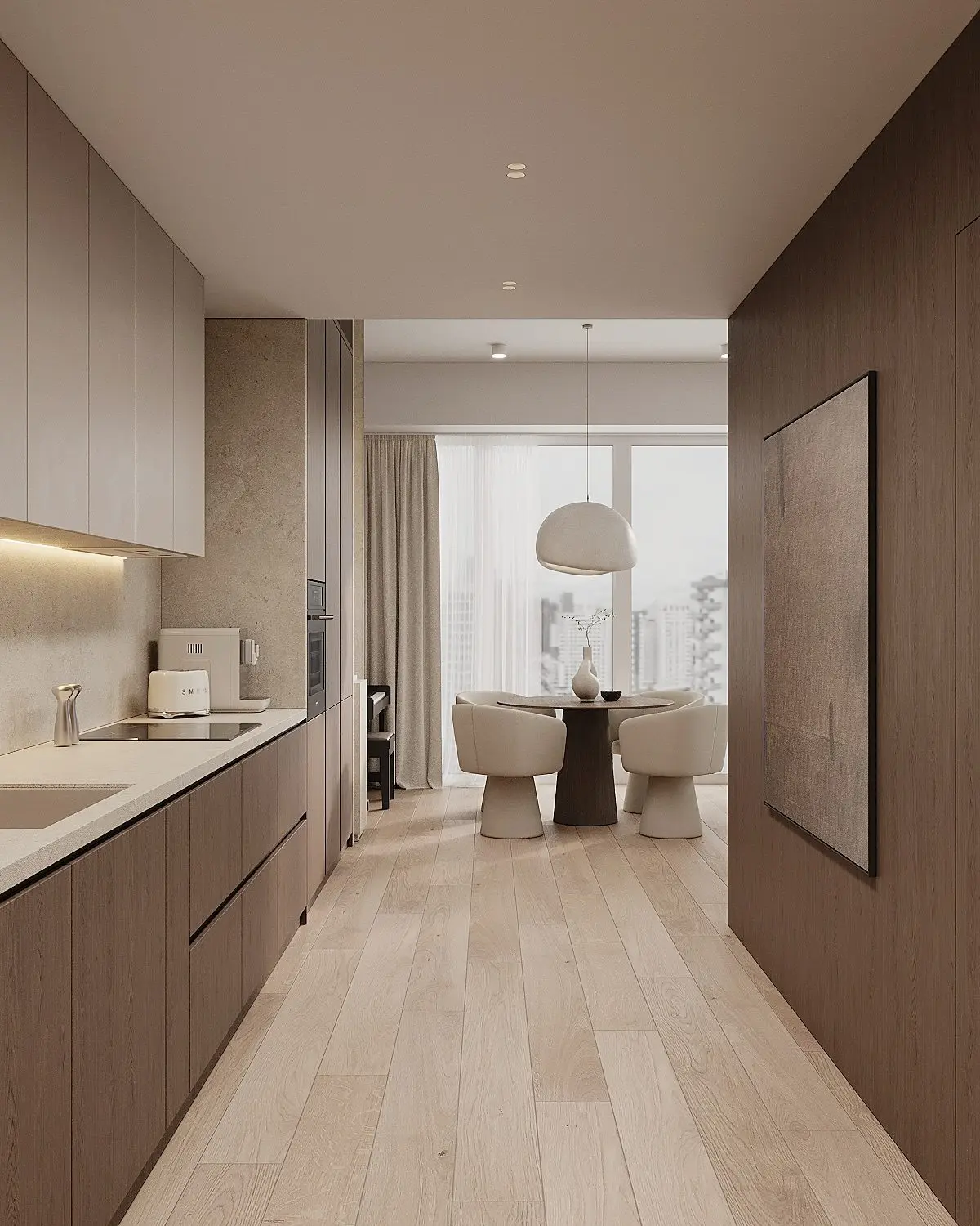 Główna oś widokowa apartamentu
